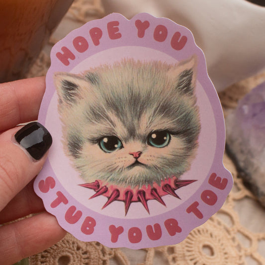 Stub Your Toe Sticker