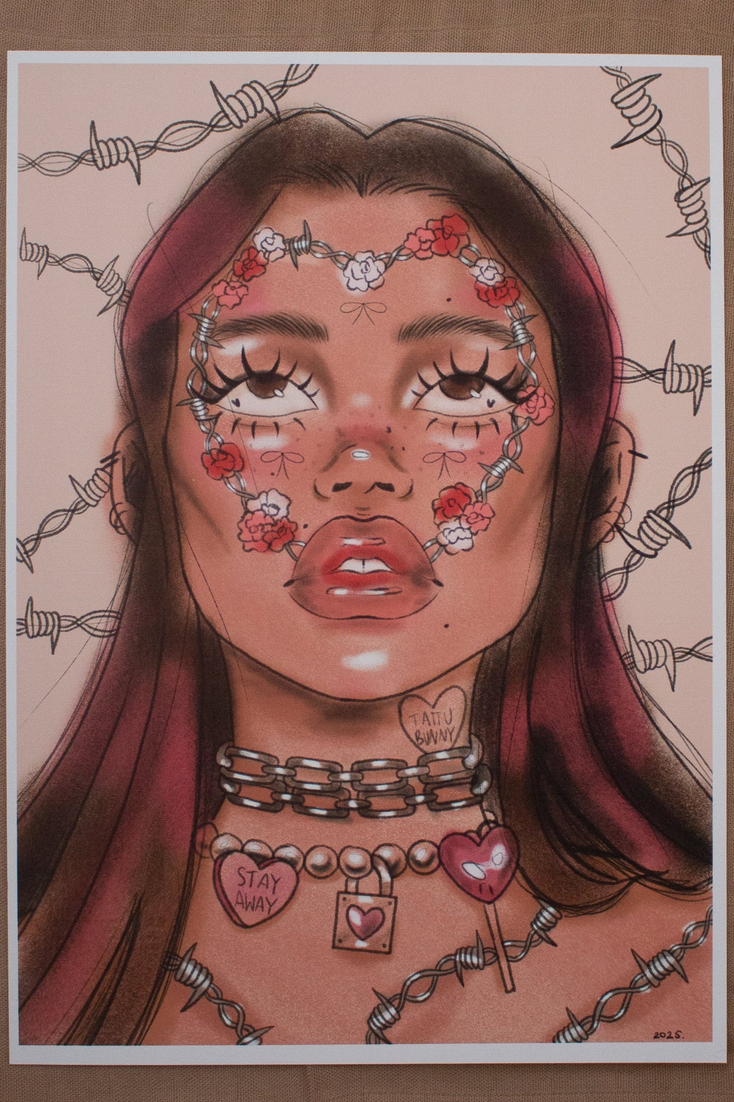 Stay Away - Art Print by TattuBunny