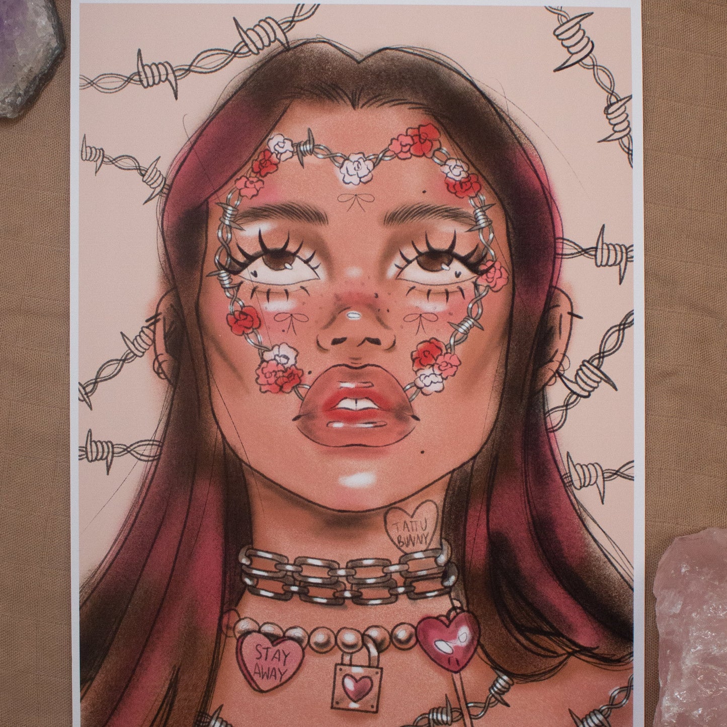 Stay Away - Art Print by TattuBunny