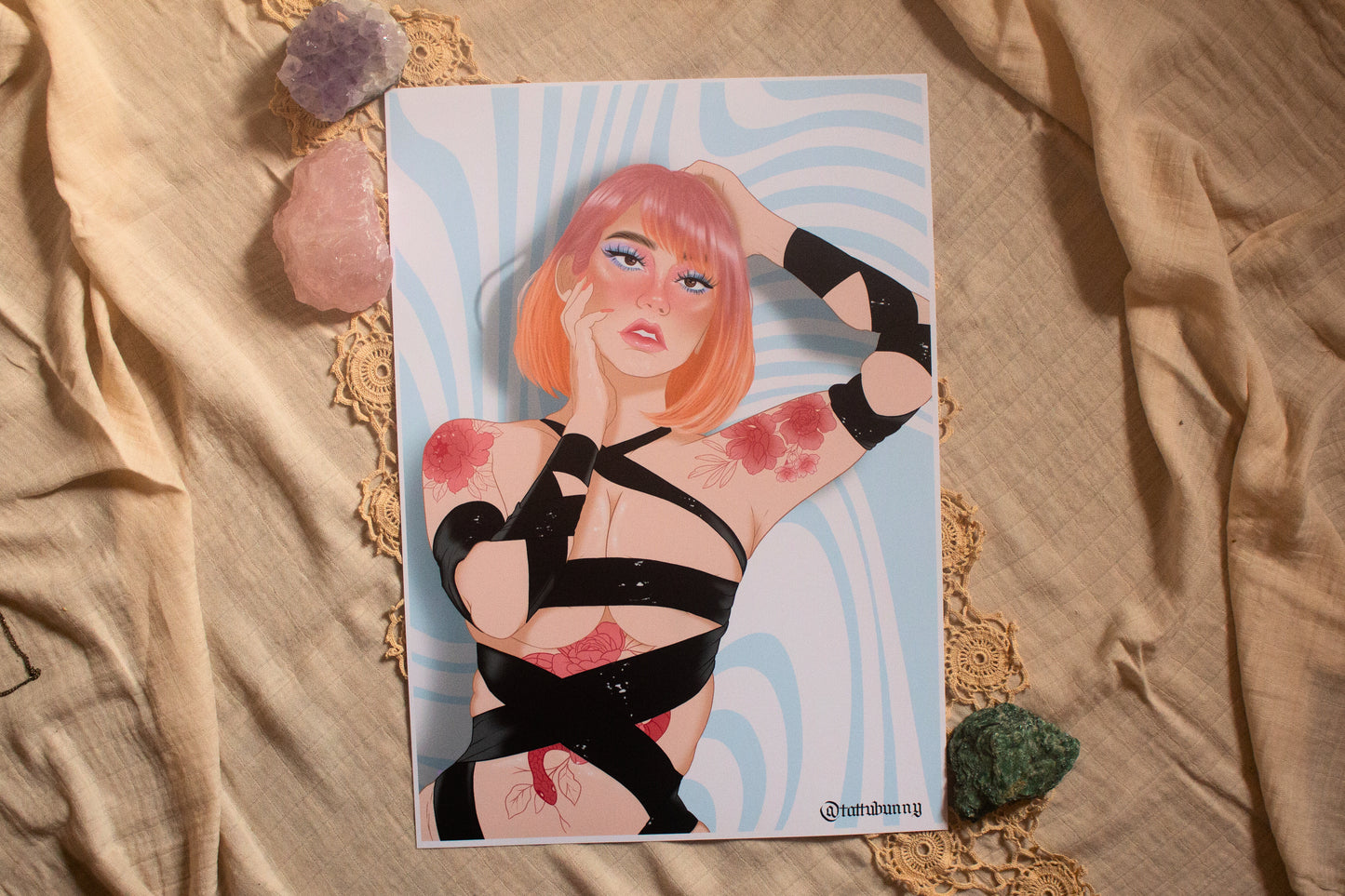Wrapt - Art Print by TattuBunny
