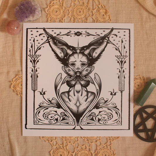 Ears For Days - Square Art Print by Hannah Ink