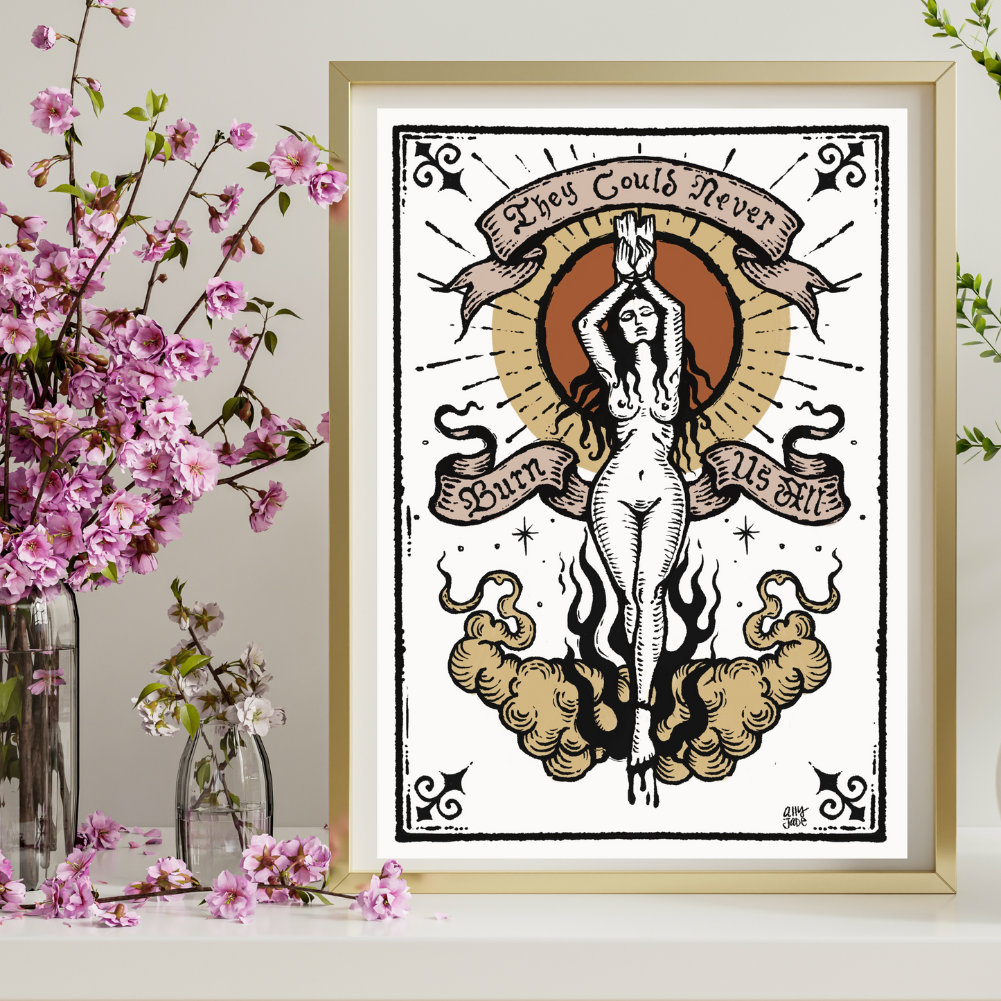 Burn Us All - Art Print by Jade333