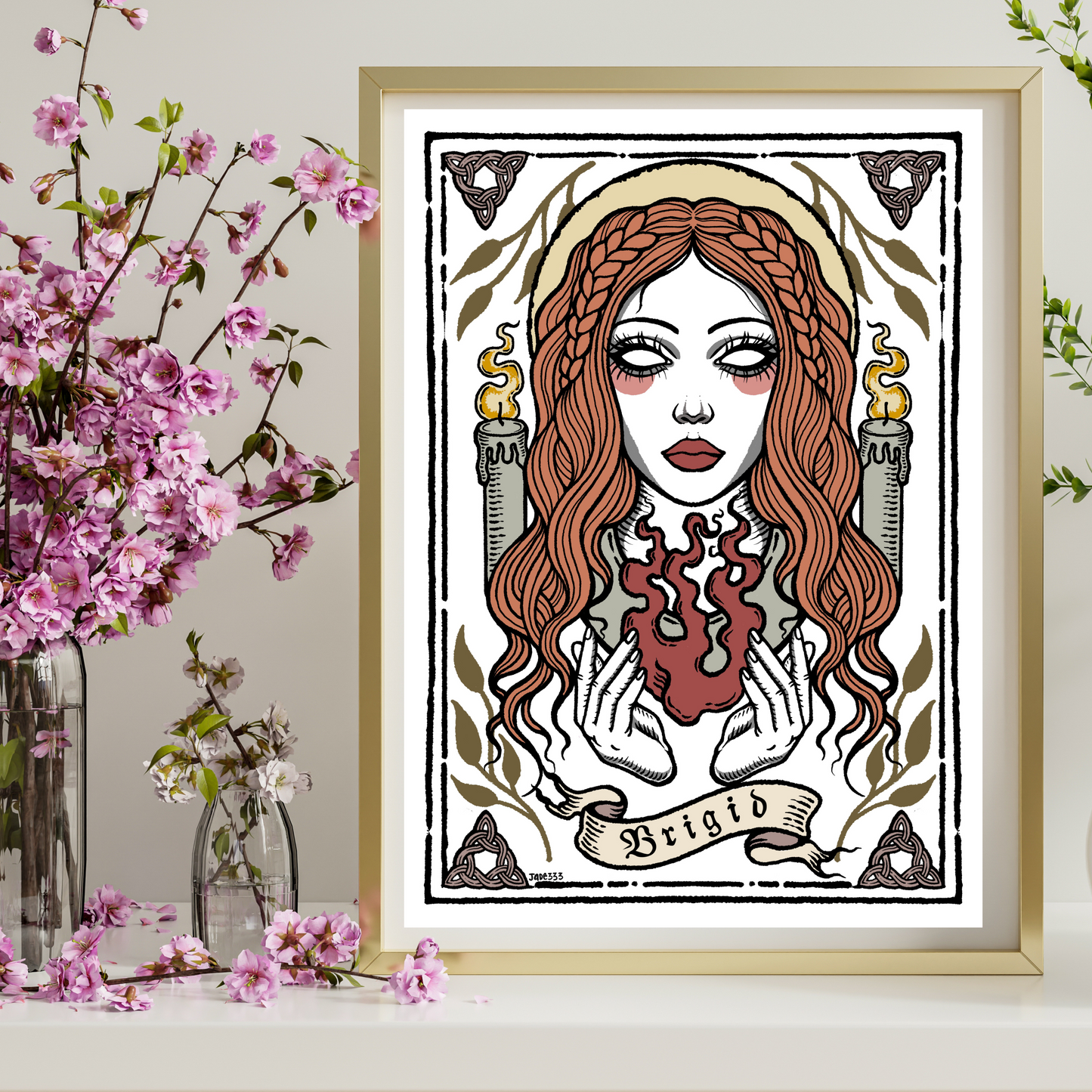 Brigid - Art Print by Jade333